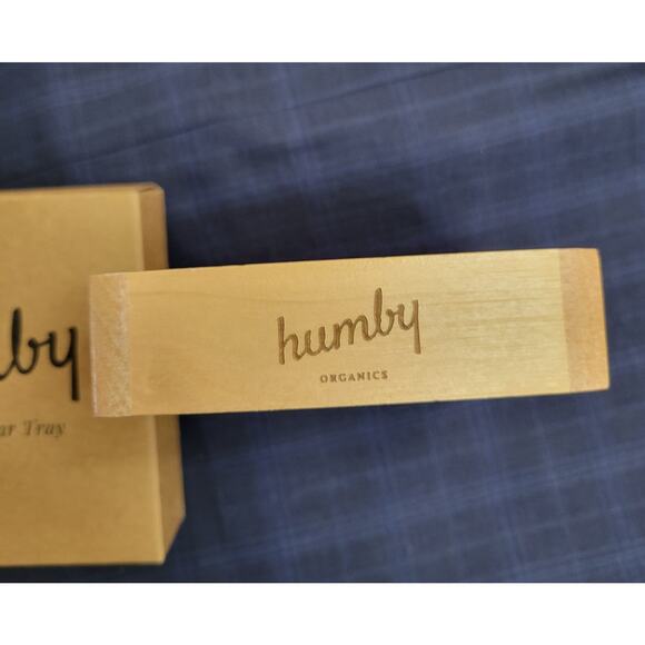 Humby Organics Bamboo Shampoo Soap Shower Tray Drying Rack Natural 4 x 4" - Picture 3 of 4